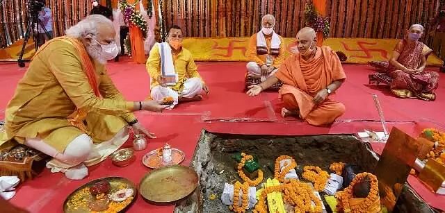 सदियो बाद आई शुभ घड़ी, प्रधानमंत्री नरेन्द्र मोदी ने राम मंदिर की आधारशिला रखी “राम सबके हैं, सबमे हैं राम”