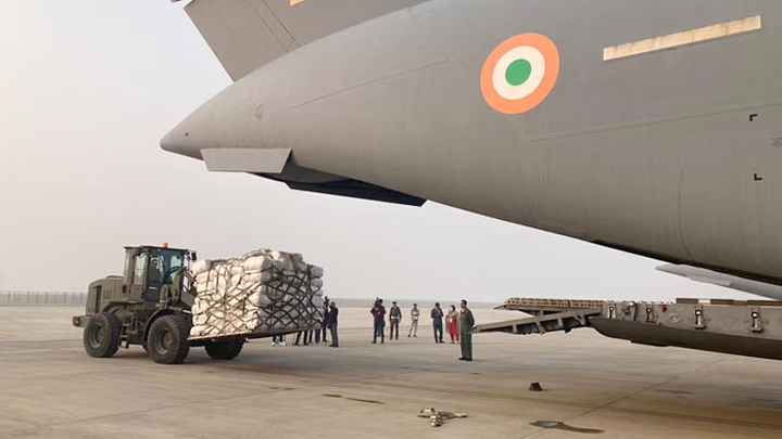 गाजा के पीडितों के लिए भारत ने भेजी आपात सहायता सामग्री, C-17 विमान मिस्र के हवाई अड्डे के लिए रवाना