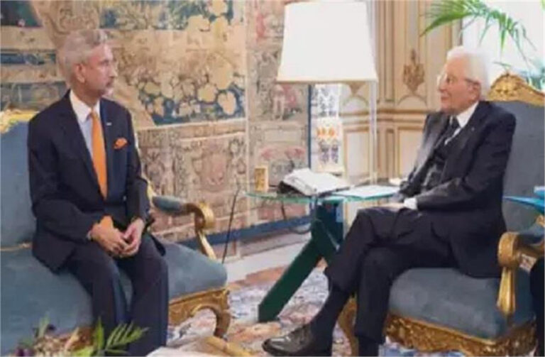 इटली के राष्ट्रपति से मिले जयशंकर, रक्षा-साइबर सुरक्षा तथा आतंकवाद पर की बात