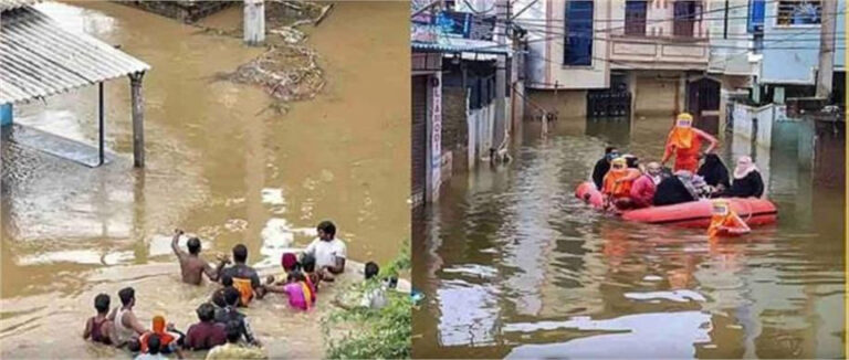 गुजरात और बिहार के बाद आंध्र प्रदेश-तेलंगाना में बाढ़: 19 की मौत, 140 ट्रेनें रद्द, स्कूल-कॉलेज बंद, पीएम मोदी ने की स्थिति की समीक्षा