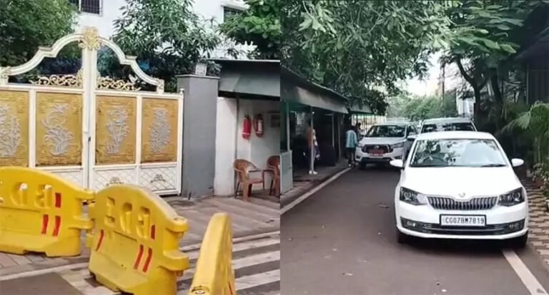 पूर्व मुख्यमंत्री भूपेश बघेल के भिलाई स्थित निवास पर ED का छापा