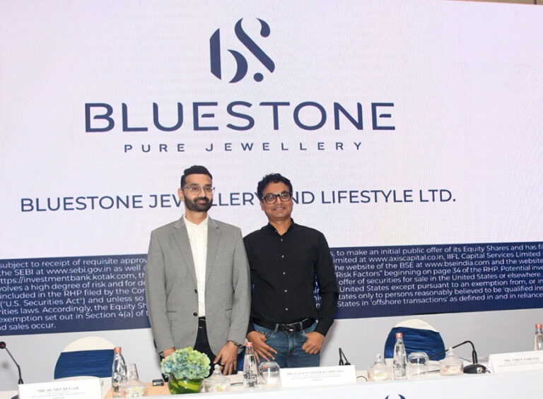 ब्लूस्टोन ज्वेलरी एंड लाइफस्टाइल लिमिटेड का आईपीओ 11 अगस्त को खुलेगा