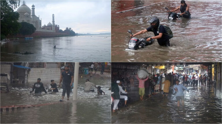 ताजमहल तक पहुंचा यमुना का पानी…खतरे का निशान हुआ पार, लोगों में दहशत; रात तक हो सकती है खतरनाक स्थिति