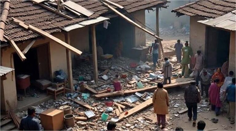 दर्दनाक हादसा: मकान की छत गिरने से एक ही परिवार के 5 लोगों की मौत, परिवार में पसरा मातम