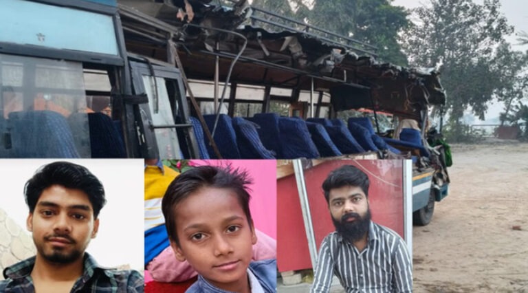 बदायूं में भीषण सड़क हादसा: हाईवे पर रोडवेज और निजी बस की टक्कर, तीन बरातियों की मौत, 12 लोग घायल