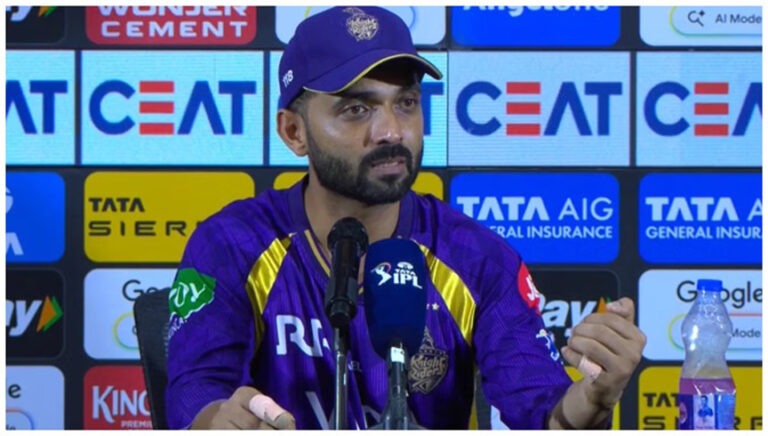 लगातार हारों के बीच अजिंक्य रहाणे को मिली बधाई, KKR के कप्तान का जवाब बना चर्चा का विषय