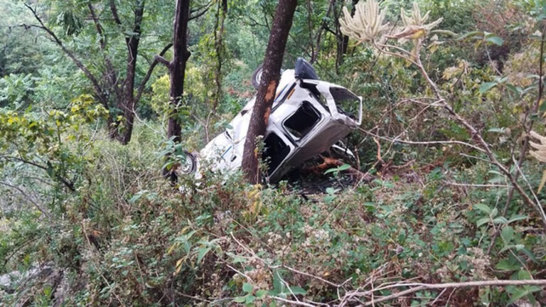 भीरी-ककोला मोटर मार्ग पर दर्दनाक सड़क हादसा, 250 मीटर गहरी खाई में गिरी कार; तीन की मौत